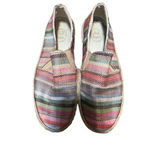 Jack Rogers Rainbow Color Slip On Shoes Size 9.5